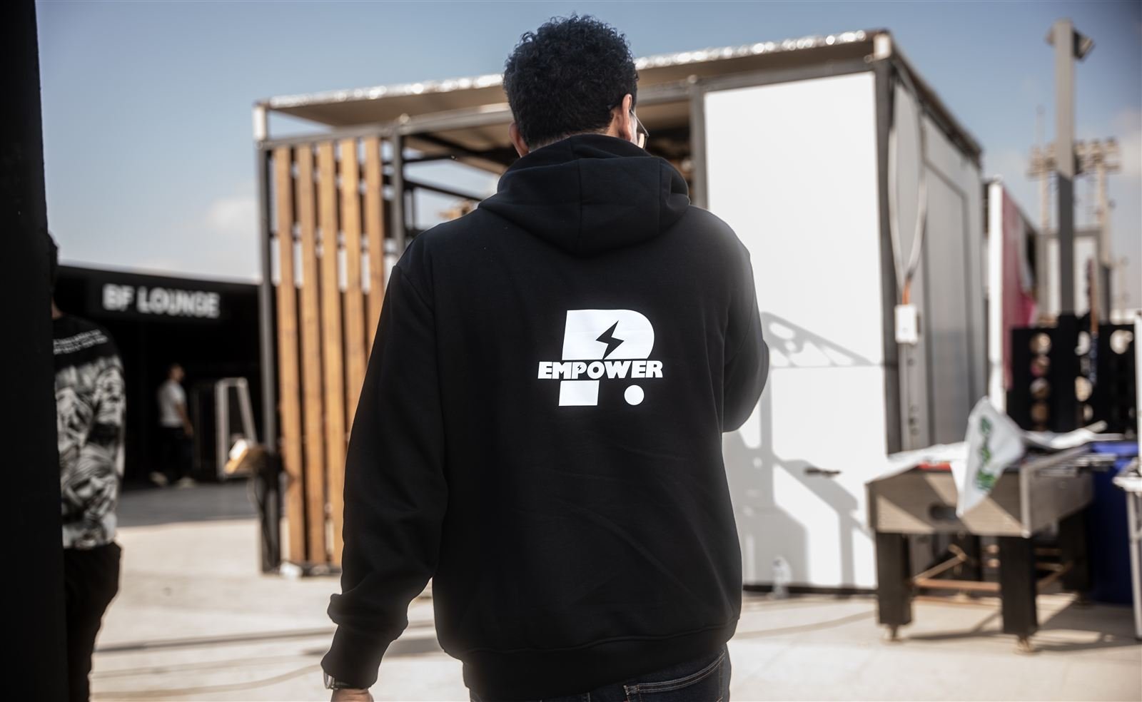 Empower hoodie worn at the event
